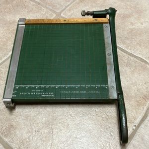 Antique paper cutter
